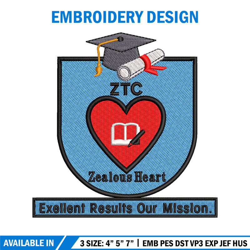 Zealous Tutorial Centre embroidery design, Zealous Tutorial Centre embroidery, logo design, logo shirt, Digital download.jpg