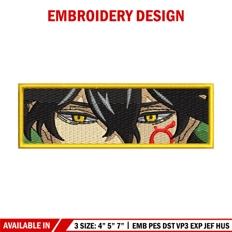 Yuno eyes embroidery design, Black clover embroidery, Anime design, Embroidery shirt, Embroidery file, Digital download.jpg
