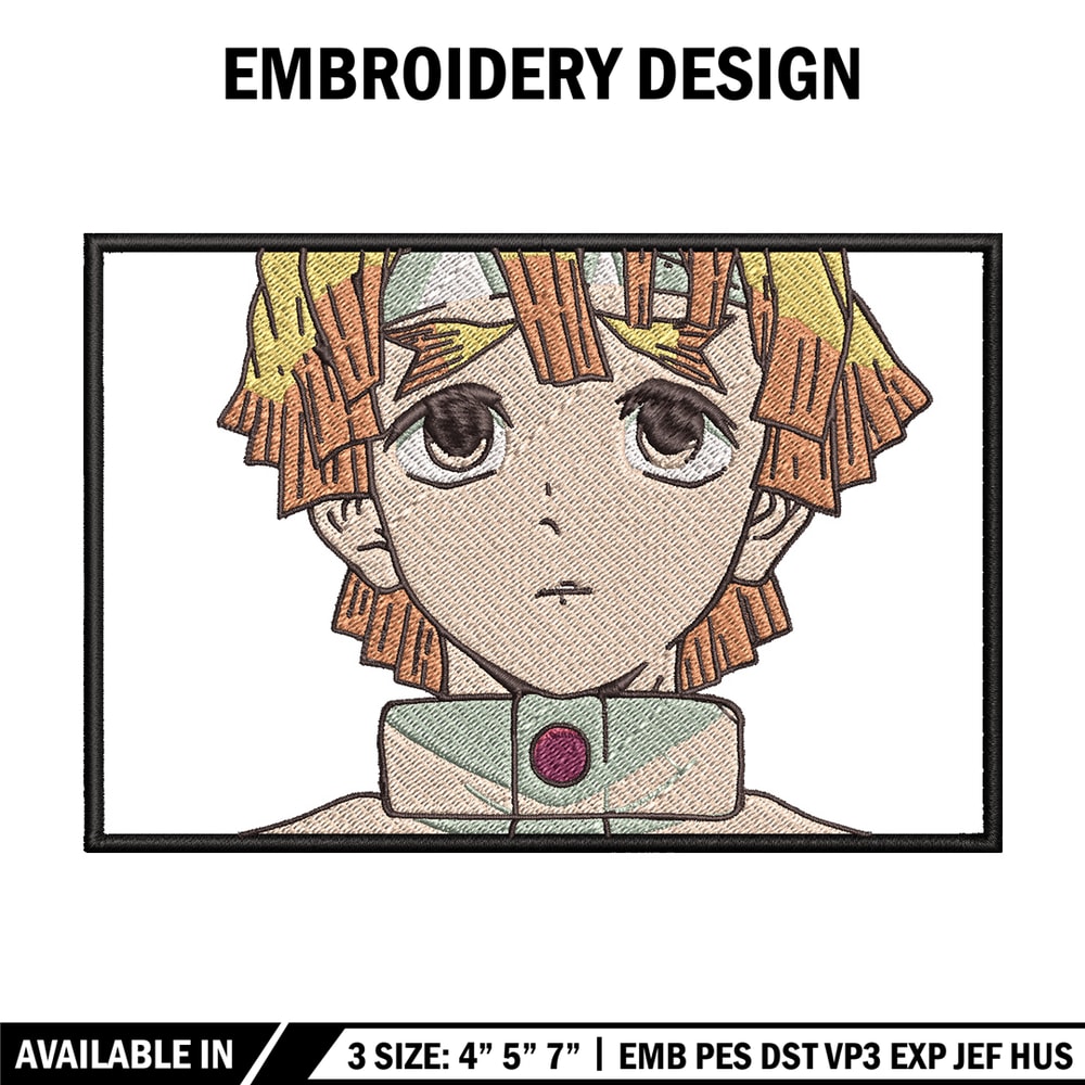 Zenitsu embroidery design, Zenitsu embroidery, Anime design, Embroidery shirt, Embroidery file, Digital download.jpg