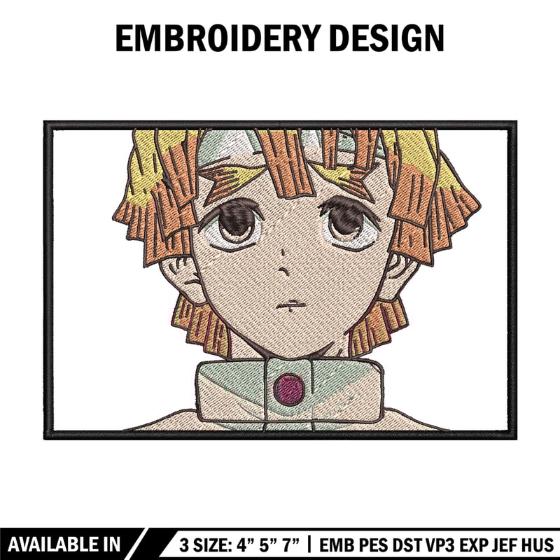 Zenitsu embroidery design, Zenitsu embroidery, Anime design, Embroidery shirt, Embroidery file, Digital download.jpg