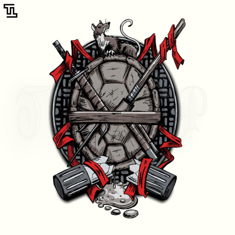 TTK331-Turtle Family Crest comic colors Cartoon PNG.jpg