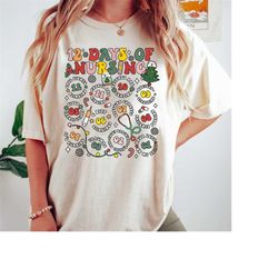 christmas nurse sweatshirt,xmas winter nurse crew, 12 days of nursing hospital christmas new year party, shirts for team