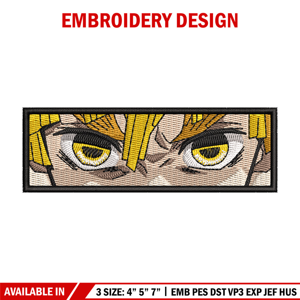 Zenitsu eyes embroidery design, Zenitsu embroidery, Anime design, Embroidery shirt, Embroidery file, Digital download.jpg