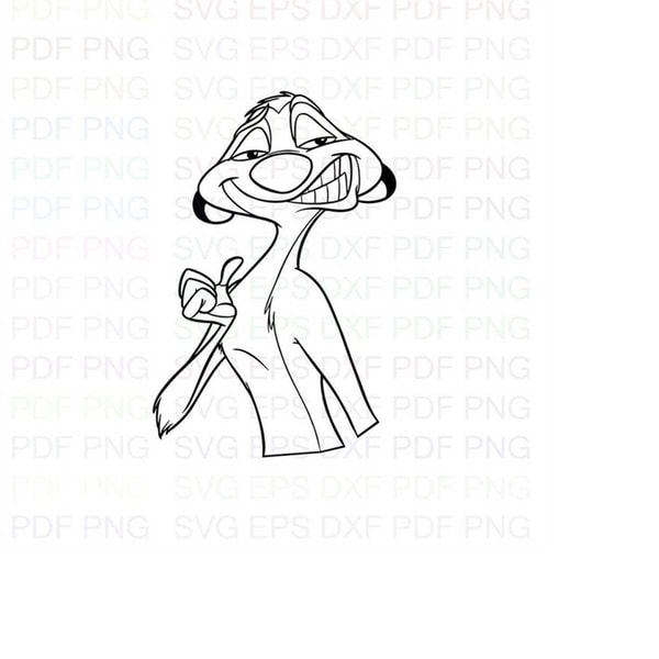 Pumbaa_Timon_and_Pumbaa_32 Outline Svg Dxf Eps Pdf Png, Cric - Inspire ...