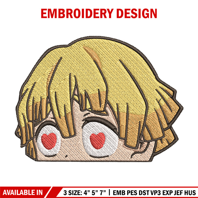 Zenitsu love embroidery design, Zenitsu embroidery, Anime design, Embroidery shirt, Embroidery file, Digital download.jpg