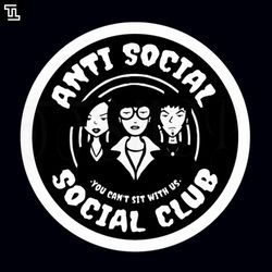 anti social club cartoon png