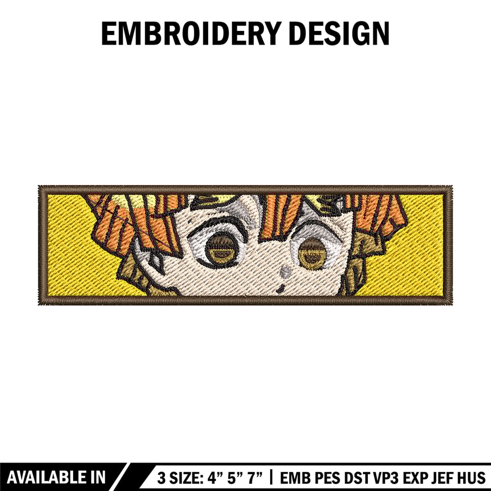 Zenitsu yellow embroidery design, Zenitsu embroidery, Anime design, Embroidery shirt, Embroidery file, Digital download.jpg