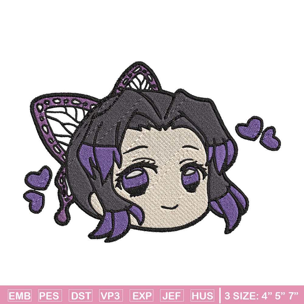 Shinobu chibi embroidery design, Shinobu embroidery, Embroidery shirt, Embroidery file, Anime design, Digital download.jpg