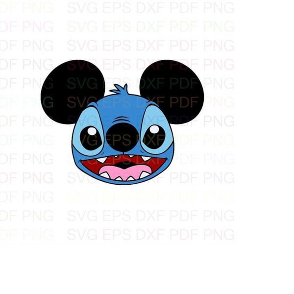 Mickey Rabbit Stich Stitch_Mickey_Mouse_Lilo_and_Stitch Svg Dxf Eps Pdf Png, Cri - Inspire ...