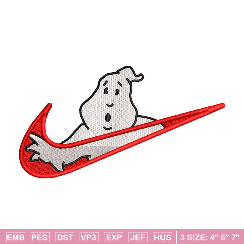 Casafantasmas nike embroidery design, Ghostbusters embroidery, nike design, movie design, movie shirt, Digital download.jpg