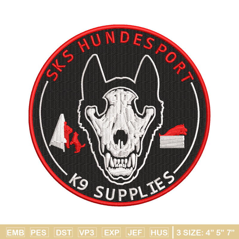 Sks hundesport embroidery design, Sks embroidery, Logo design, Embroidery shirt, Embroidery file, Digital download.jpg