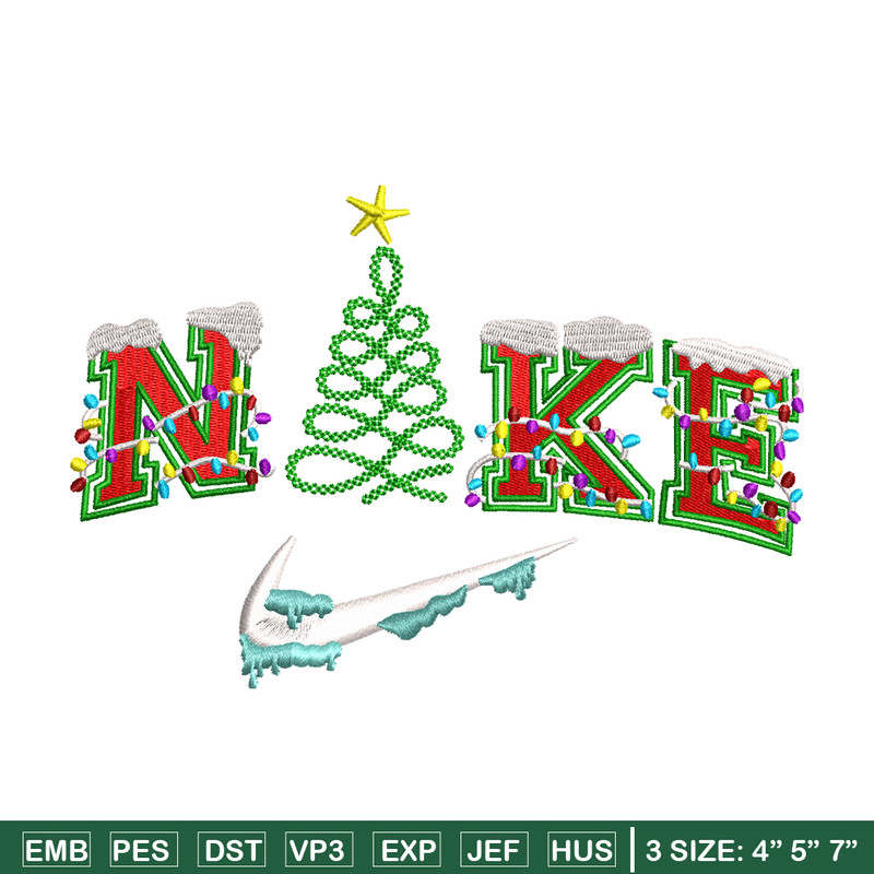 Christmas Nike logo embroidery design, logo embroidery, Nike design, Embroidery shirt, logo shirt, Instant download.jpg