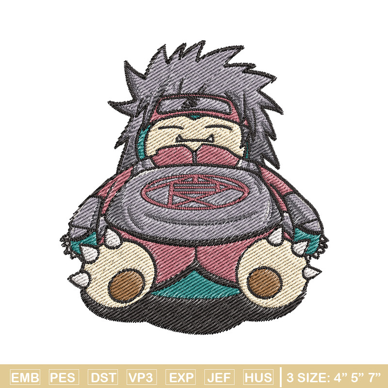 Snorlax choji embroidery design, Pokemon embroidery, Anime design, Embroidery file, Digital download, Embroidery shirt.jpg