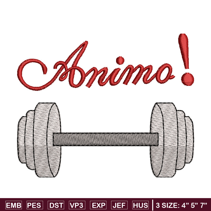 Dumbbell Logo embroidery design, logo embroidery, logo design, Embroidery file, logo shirt, Instant download..jpg