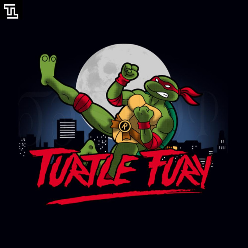 TTK171-Kung Fury Parody 80s Ninja Turtles TMNT Funny Cartoon PNG.jpg