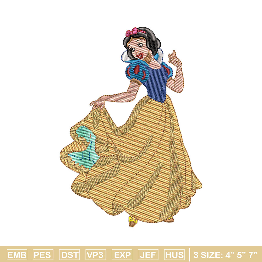 Snow white embroidery design, Disney embroidery, Embroidery file, Embroidery shirt, Emb design, Digital download.jpg