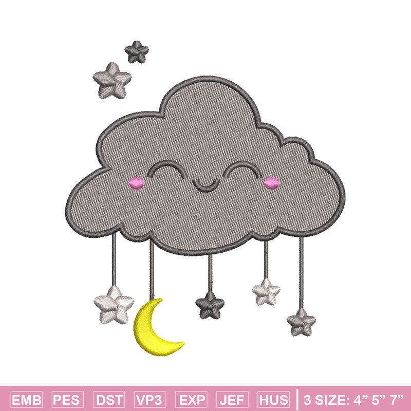 Clouds cute logo embroidery design, logo embroidery, logo design, Embroidery shirt, logo shirt, Instant download.jpg