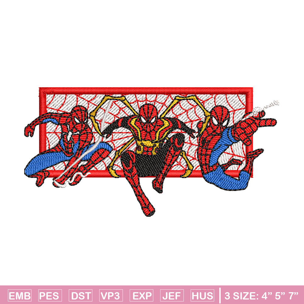 Spiderman form embroidery design,Spiderman embroidery, Embroidery shirt, Embroidery file, Anime design, Digital download.jpg