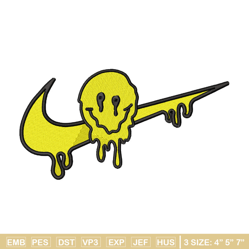 Emoji smile nike embroidery design, Emoji embroidery, nike design, embroidery file, logo shirt, Digital download.jpg