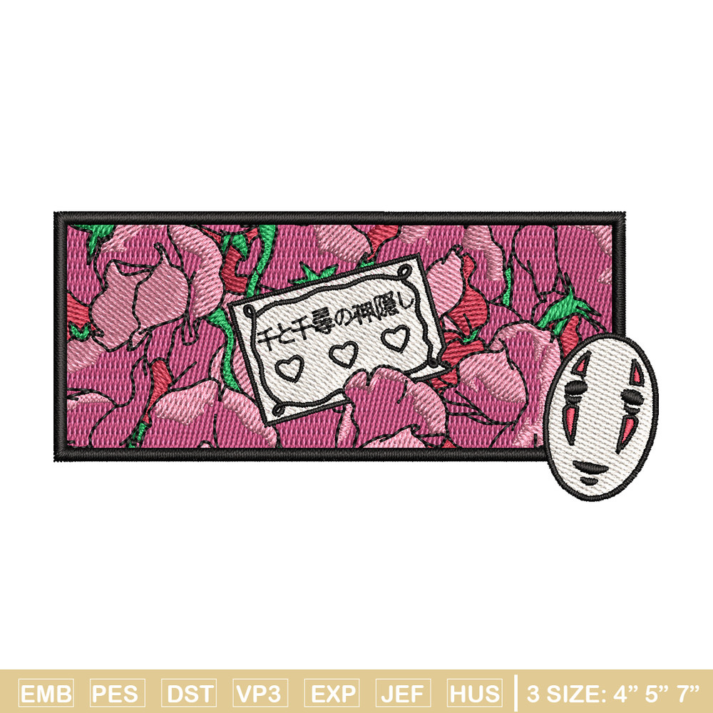 Spirited Away embroidery design, Ghibli embroidery, Anime design, Embroidery shirt, Embroidery file, Digital download.jpg