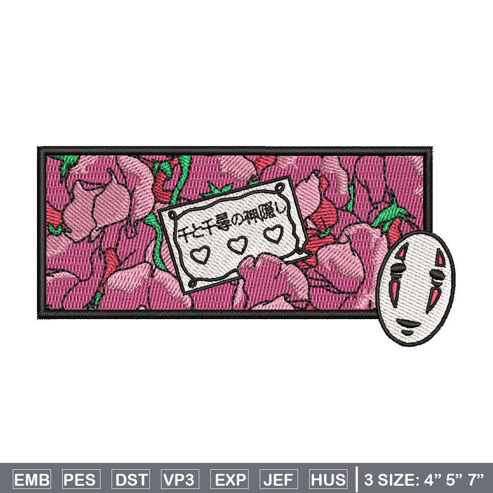 Spirited Away embroidery design, Ghibli embroidery, Anime design, Embroidery shirt, Embroidery file, Digital download.jpg