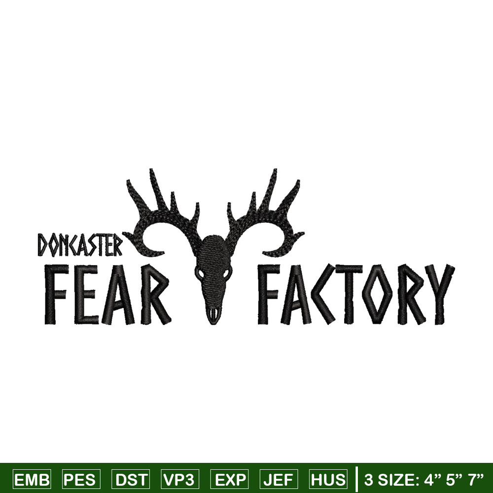 Fear factory logo embroidery design, logo embroidery, logo design, Embroidery shirt, logo shirt, Instant download.jpg