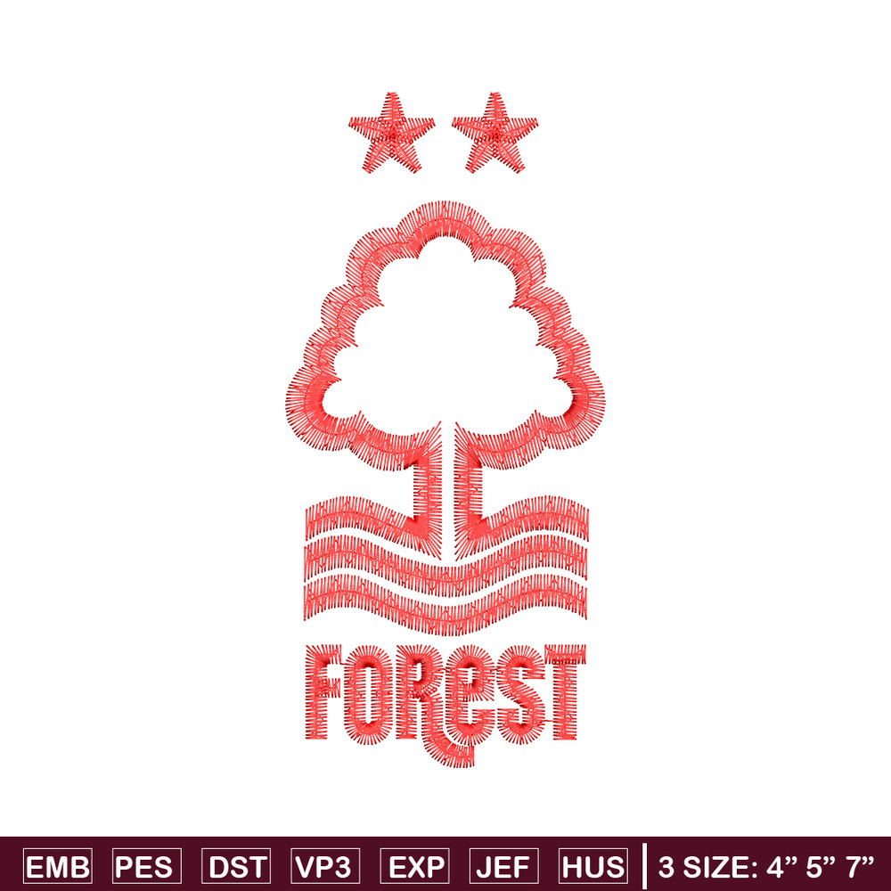 Forest logo embroidery design, Forest logo embroidery, logo design, Embroidery file, tree shirt, Instant download..jpg