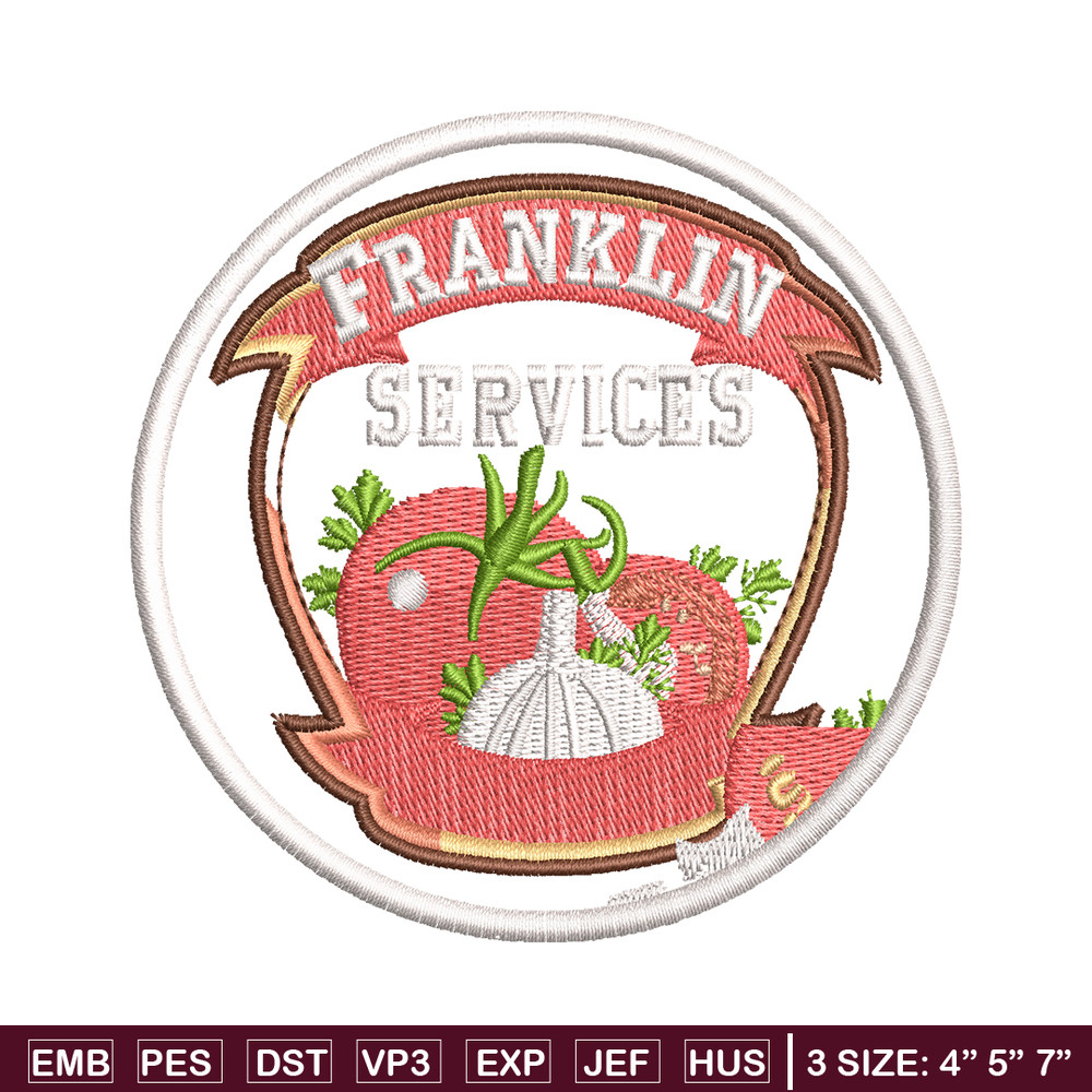 Franklin Services Logo embroidery design, Franklin Services embroidery, Embroidery file, logo design, Instant download..jpg