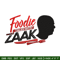 Foodie Tales with Zaak embroidery design, logo embroidery, logo design, Embroidery shirt, logo shirt, Instant download.jpg