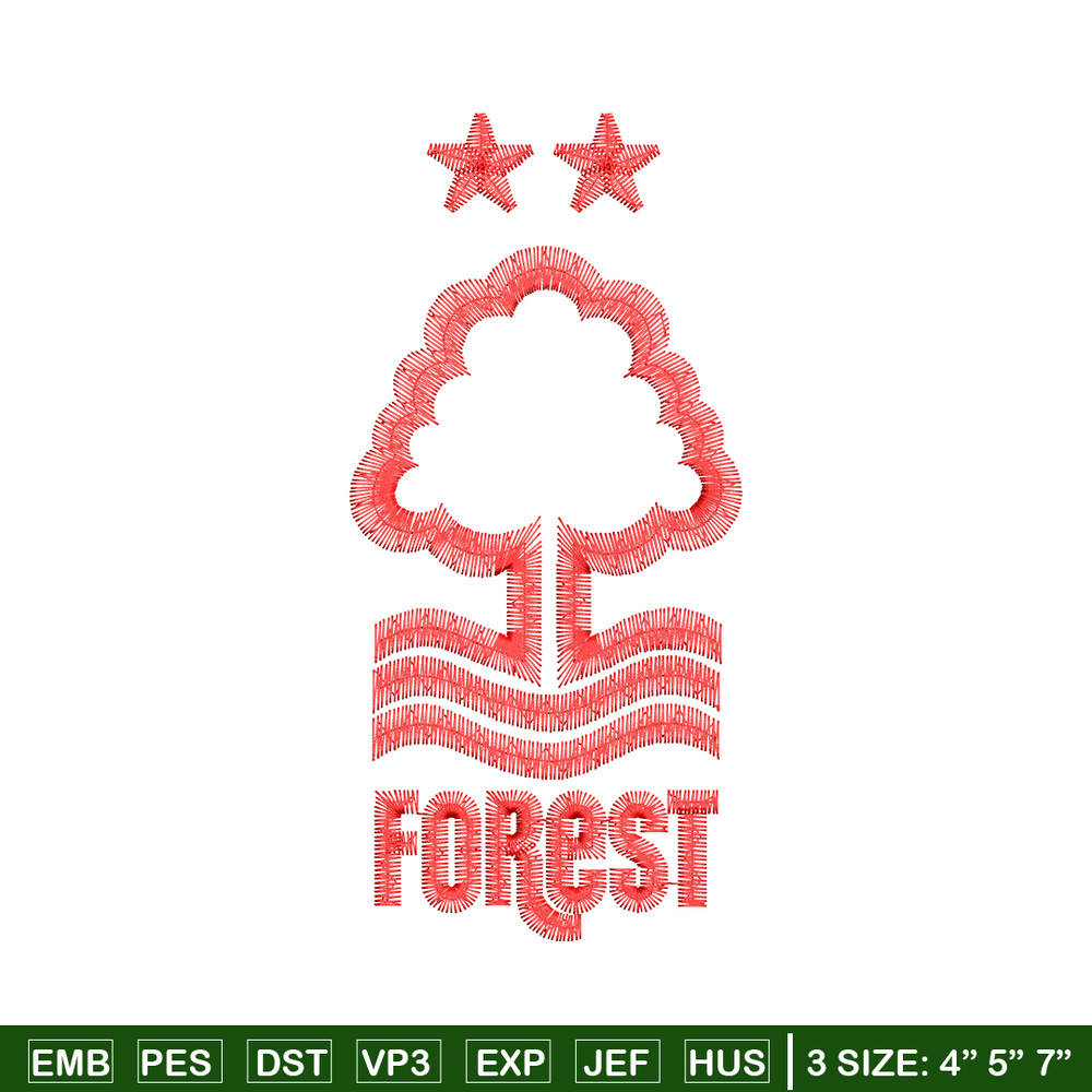Forest logo embroidery design, Forest logo embroidery, logo design, Embroidery file, tree shirt, Instant download..jpg