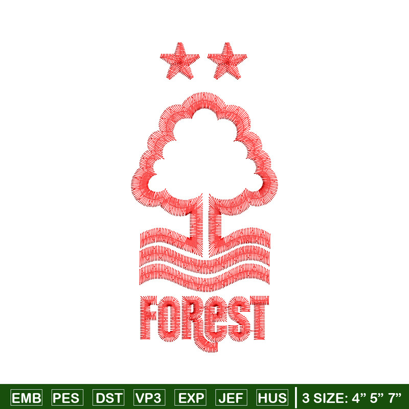 Forest logo embroidery design, Forest logo embroidery, logo design, Embroidery file, tree shirt, Instant download..jpg