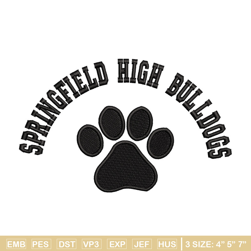 Springfield embroidery design, Logo embroidery, Emb design, Embroidery shirt, Embroidery file, Digital download.jpg