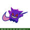 Gengar Nike embroidery design, Pokemon embroidery, nike design, anime design, anime shirt, Digital download.jpg