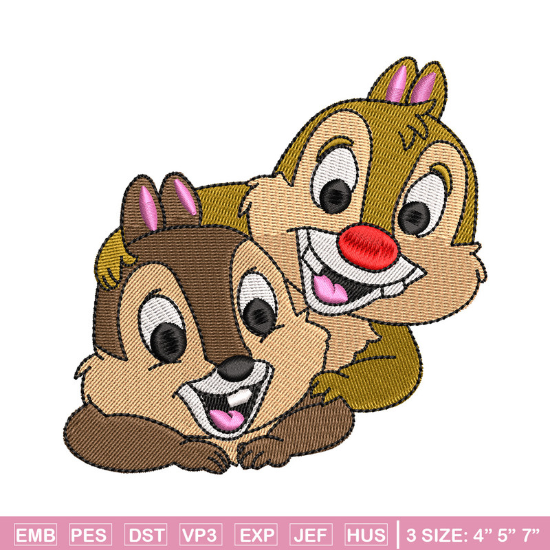 Squirrel cartoon embroidery design, Squirel embroidery, Emb design, Embroidery shirt, Embroidery file, Digital download.jpg