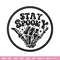 Stay spooky embroidery design, Spooky embroidery, Emb design, Embroidery shirt, Embroidery file, Digital download.jpg