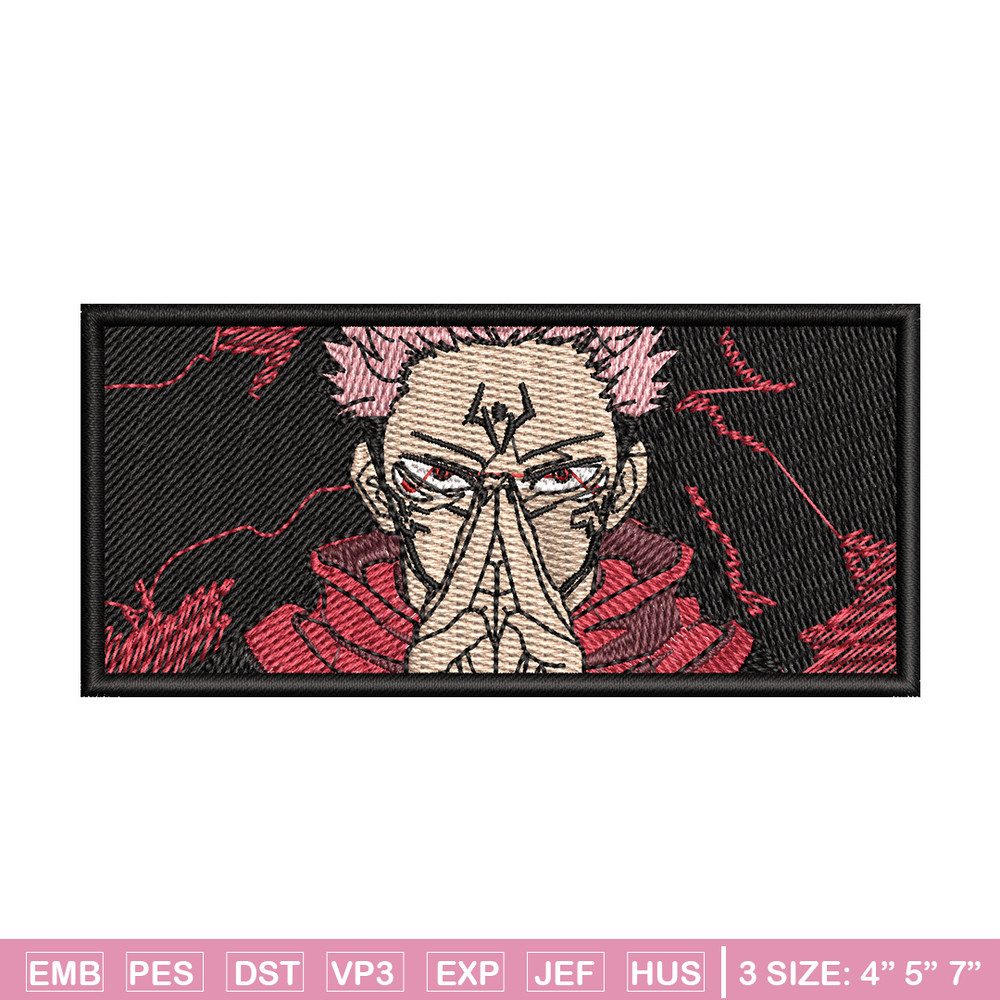 Sukuna box embroidery design, Sukuna embroidery, Embroidery shirt, Embroidery file, Anime design, Digital download.jpg