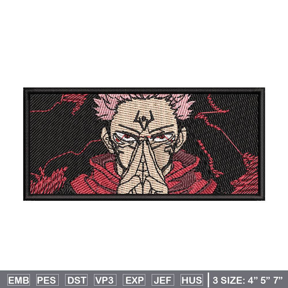 Sukuna box embroidery design, Sukuna embroidery, Embroidery shirt, Embroidery file, Anime design, Digital download.jpg