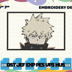 custom anime embroidery designs, machine embroidery files, instant download, instant download, digital download