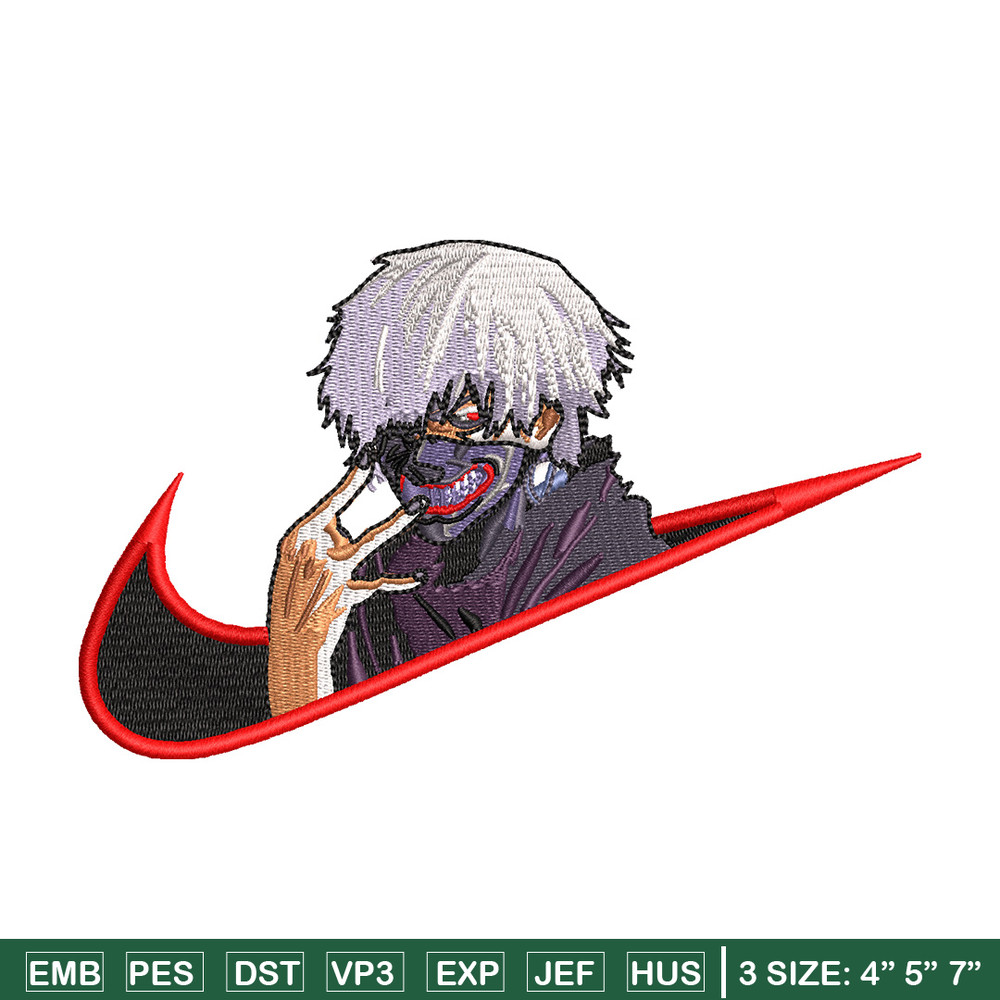 Swoosh kaneki embroidery design, Kaneki embroidery,Anime design, Embroidery file, Embroidery shirt, Digital download.jpg