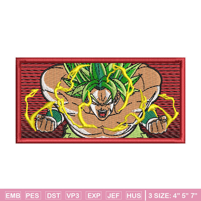 Super broly embroidery design, Dragonball embroidery, Anime design, Embroidery shirt, Embroidery file, Digital download.jpg