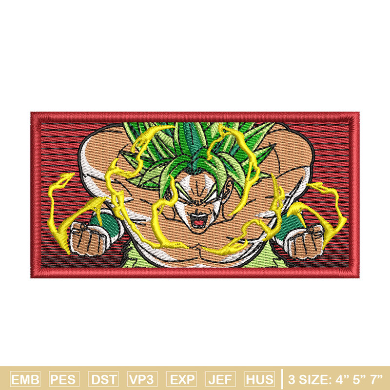 Super broly embroidery design, Dragonball embroidery, Anime design, Embroidery shirt, Embroidery file, Digital download.jpg