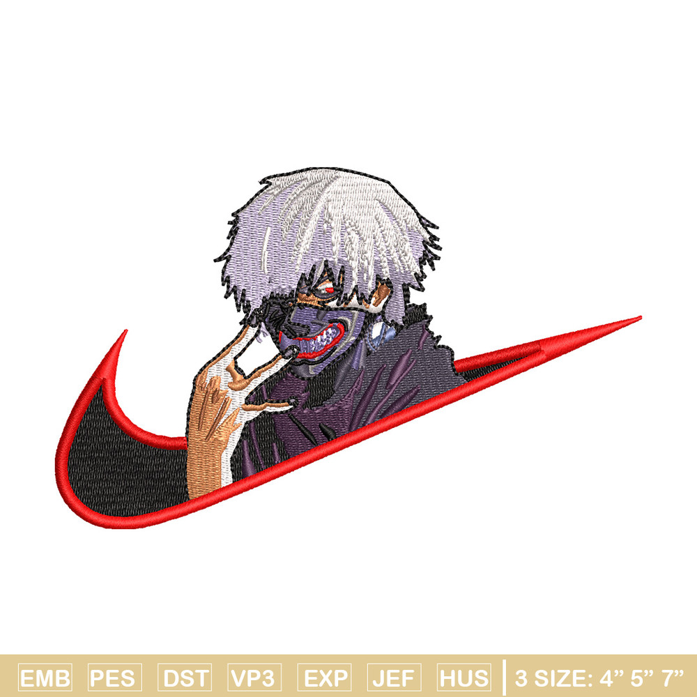 Swoosh kaneki embroidery design, Kaneki embroidery,Anime design, Embroidery file, Embroidery shirt, Digital download.jpg