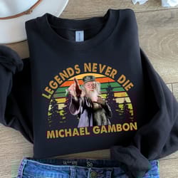 legends never die michael gambon t-shirt, rip albus dumbledore, dumbledore shirt, michael gambon shirt, rip michael gamb