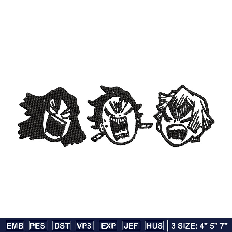 Tanjiro angry embroidery design, Tanjiro embroidery, Embroidery shirt, Embroidery file, Anime design, Digital download.jpg