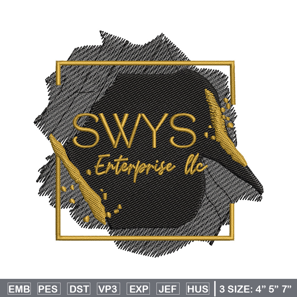 Swys logo embroidery design, Logo embroidery, Emb design, Embroidery shirt, Embroidery file, Digital download.jpg