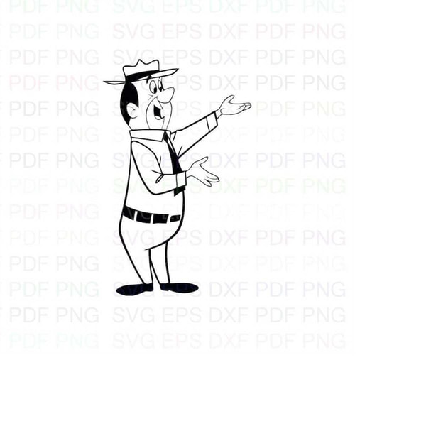 Ranger_Smith_2_Yogi_Bear Outline Svg Dxf Eps Pdf Png, Cricut | Inspire ...