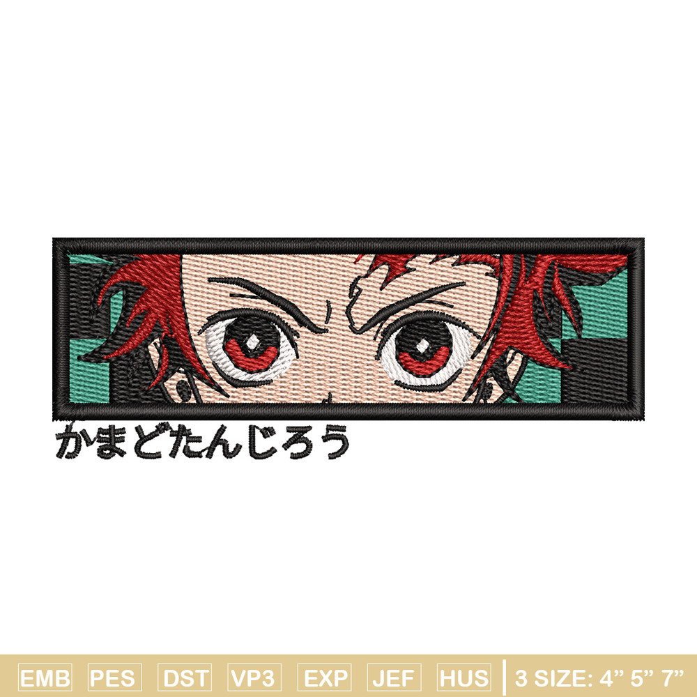 Tanjiro eyes box embroidery design, Tanjiro embroidery, Anime design, Embroidery shirt, Embroidery file,Digital download.jpg