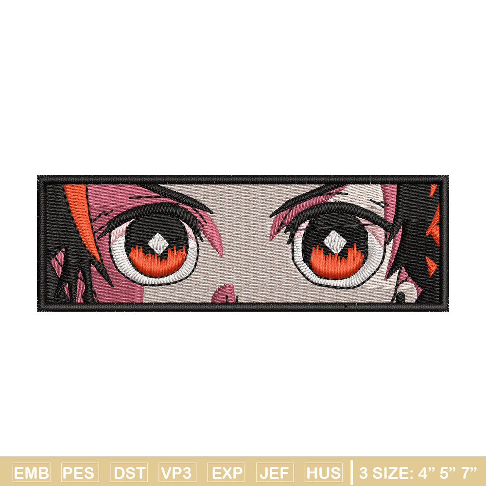 Tanjiro eyes embroidery design, Tanjiro embroidery, Anime design, Embroidery shirt, Embroidery file, Digital download.jpg