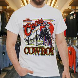 vintage beer shirt funny beer coors rodeo western cowboy drink fine banquet beer.jpg