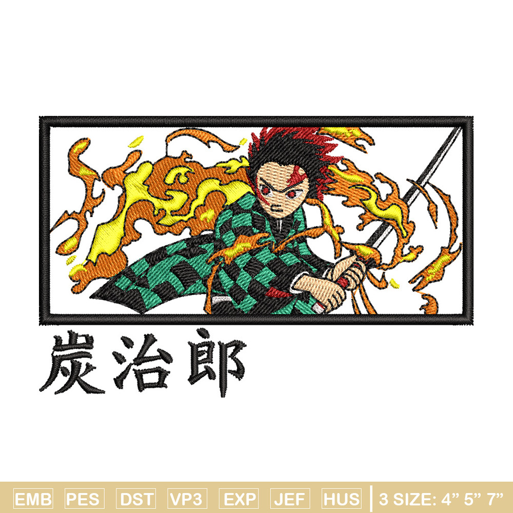 Tanjiro fire box embroidery design, Tanjiro embroidery, Anime design, Embroidery shirt, Embroidery file,Digital download.jpg